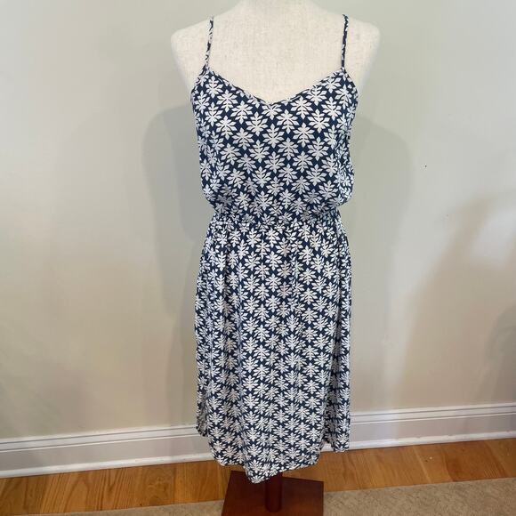 Gap Spaghetti Strap Elastic Waist Sundress Sz M - Picture 1 of 5